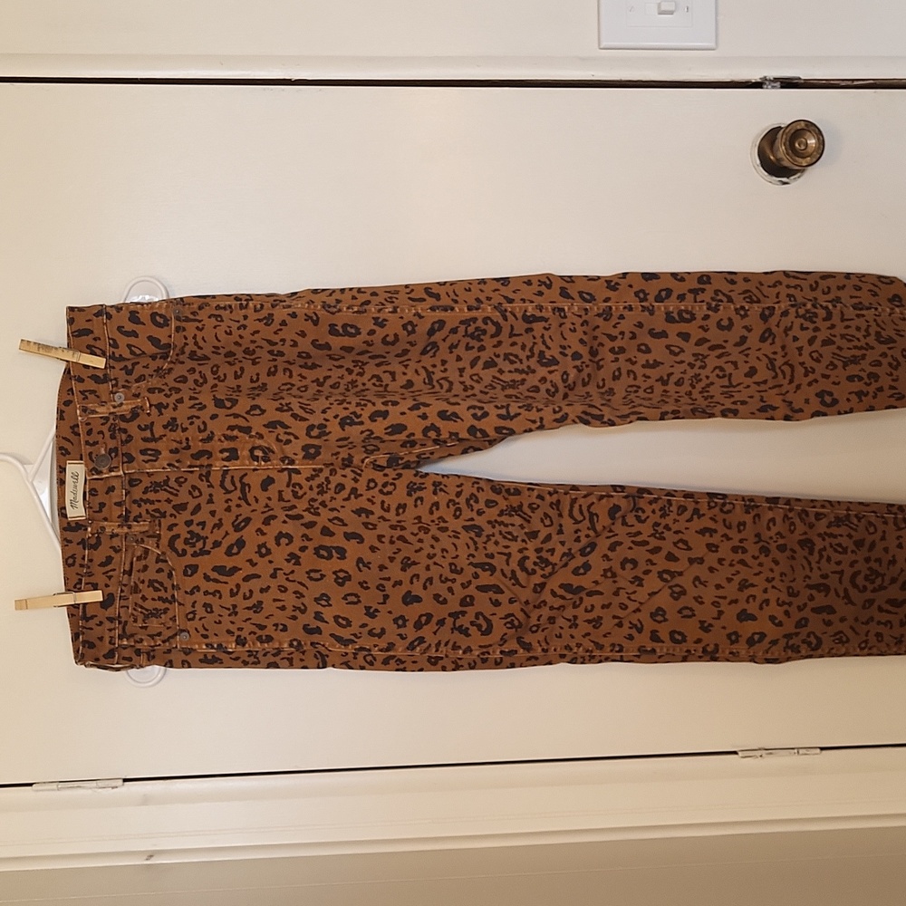 Madewell animal print jeans - size 27